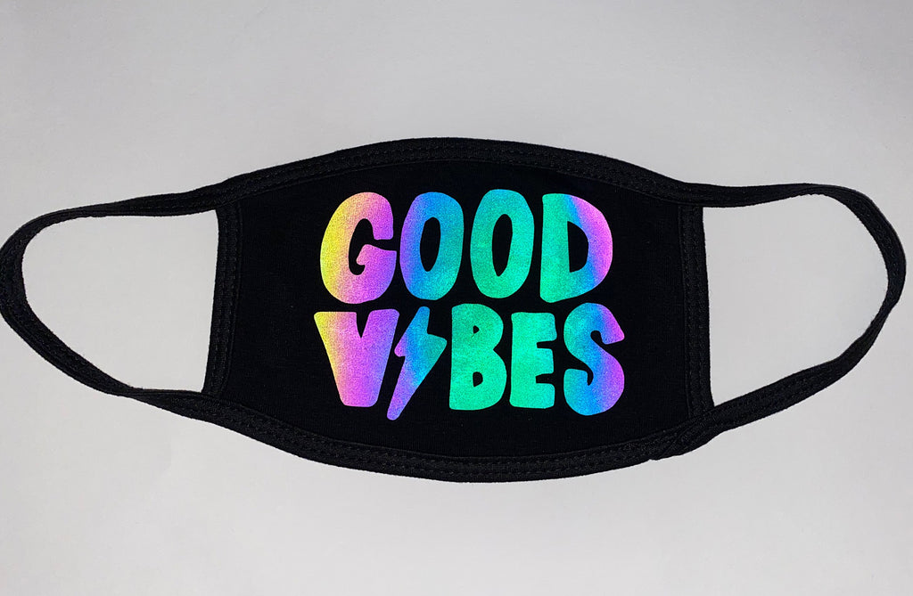 "GOOD VIBES" Face Mask